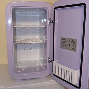 Ash Lavender Mini Refrigerator - Compact Personal Cooler